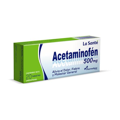 Foto de Acetaminofen 500mg x 20 tab elter la sante