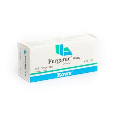 Foto de Ferganic 40 mg x 24 capsulas rowe lab klinos