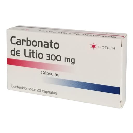 Foto de Carbonato de litio caps 300 mg x 20 caps biotech  