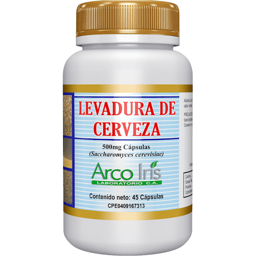 Foto de LEVADURA DE CERVEZA 500 MG X 60 CAP ARCO IRIS