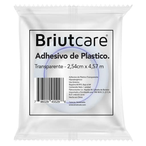 Foto de Adhesivo plastico transp 1" x 5 yd briutcare