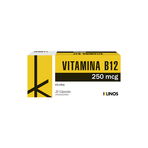 Foto de Vitamina b12 250 mcg x 20 caps klinos