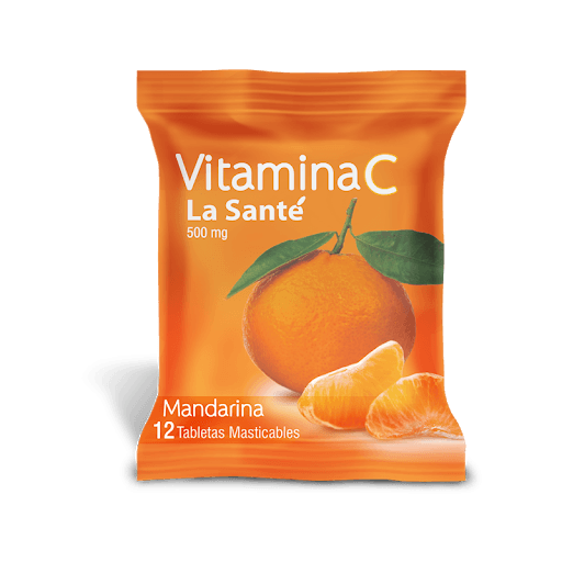 Foto de Vitamina c sobre mandarina 500 mg x 12 tab mast 