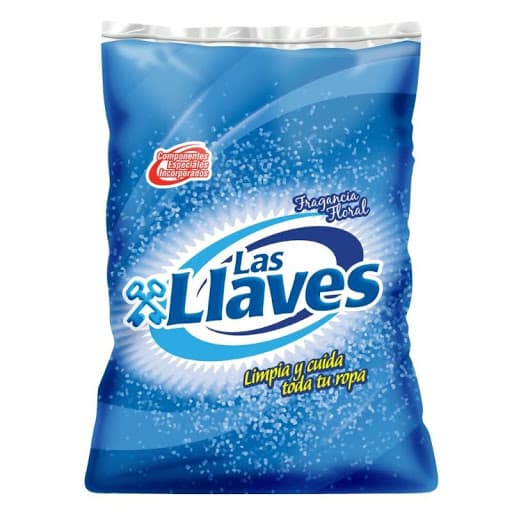 Foto de Detergente polvo floral 900gr las llaves