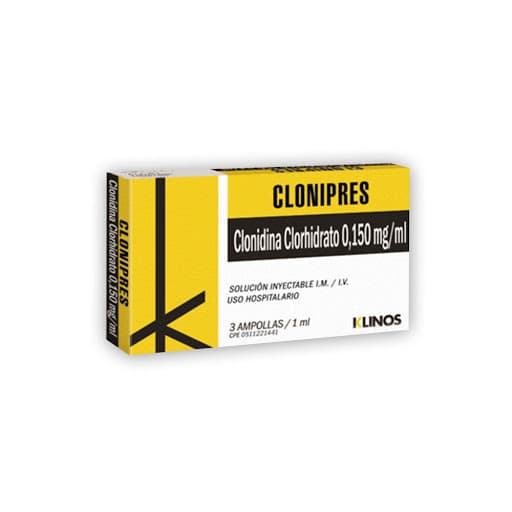 Foto de Clonipres 0,150 mg / ml x 1 amp klinos
