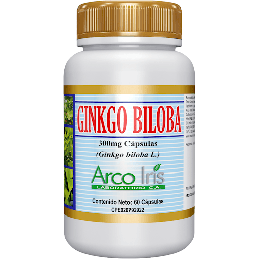 Foto de Ginkgo biloba 300 mg x 60 caps arco iris