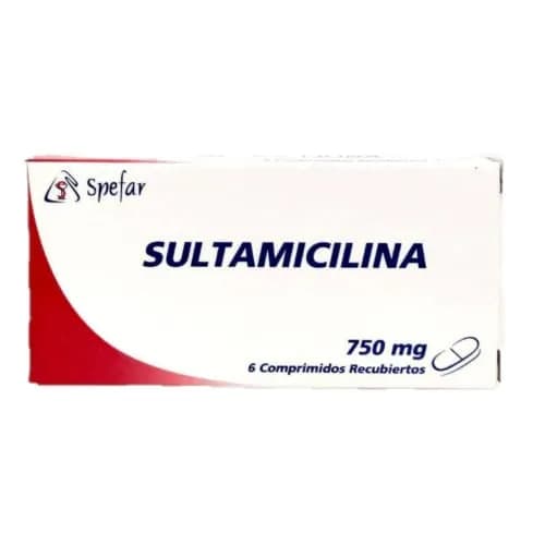 Foto de Sultamicilina 750mg x 6 comp rec spefar