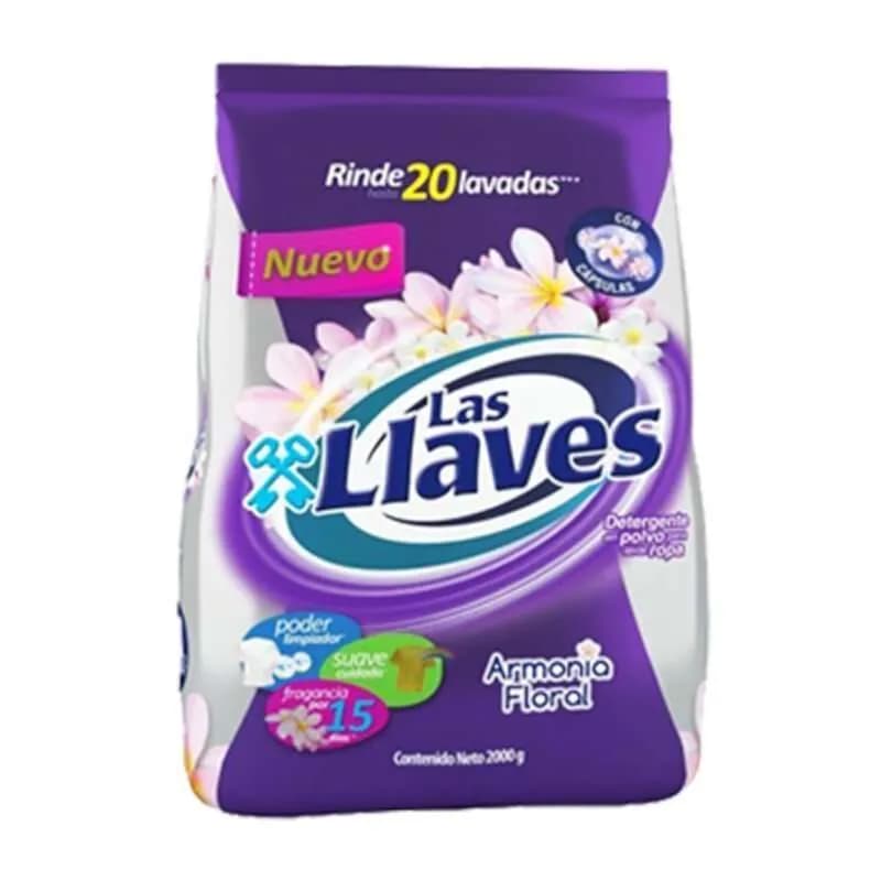 Foto de Detergente en polvo floral 400gr las llaves