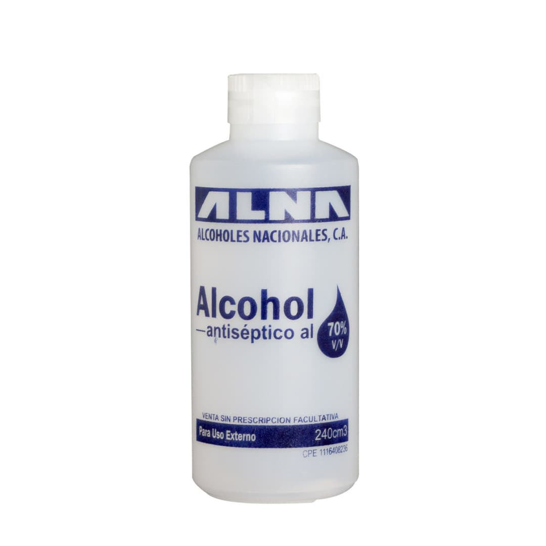 Foto de Alcohol 70% v/v x 240 ml alna