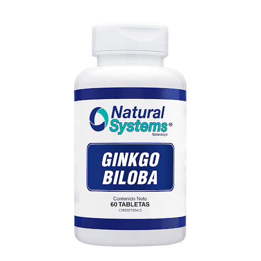 Foto de Ginkgo biloba 60 mg x 60 tab natural systems