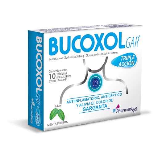 Foto de Bucoxolgar menta fresca 3 - 1mg x 10 tab la sante